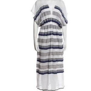 Lemlem Striped Raw-Edge Trim Cover-Up, Size S